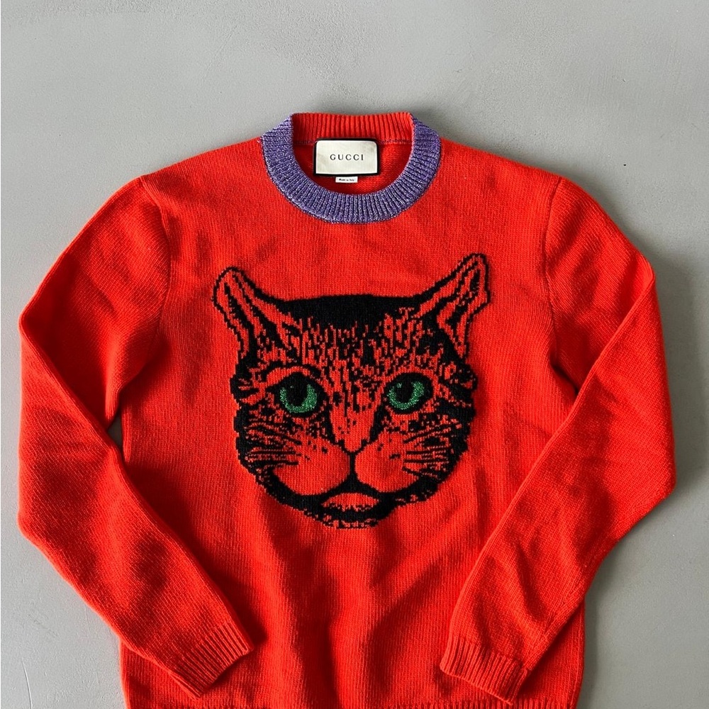 Gucci Mystic Cat Wool Knit